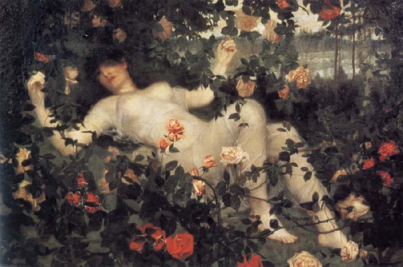 William Stott of Oldham The Awokening of the Spirit of the Rose oil painting picture